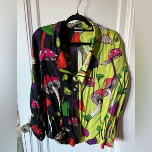 FARM RIO Mixed Mushroom Blouse